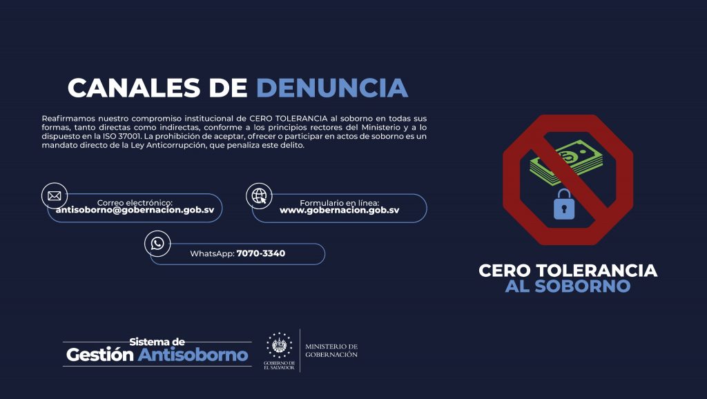 Por favor haz clic aquí para llenar nuestro formulario de denuncia ANTISOBORNO.